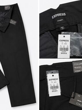 Express Men’s Black Slim Straight Columnist Jeans